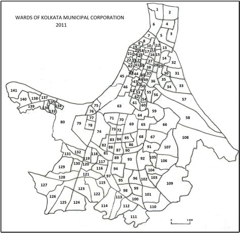 Kolkata Municipal Corporation and Its Wards Source: Census of India... | Download Scientific Diagram