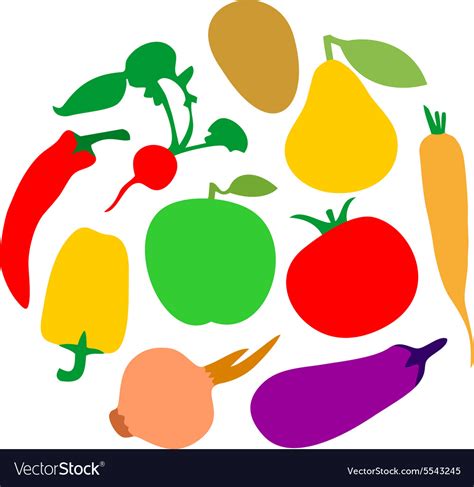 Vegetables logo Royalty Free Vector Image - VectorStock