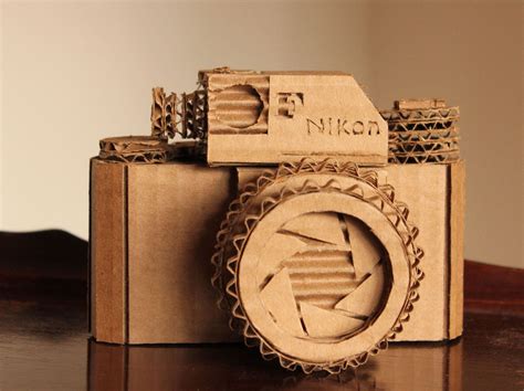 Cardboard Camera by CisforCardboard on Etsy | Cardboard art, Cardboard sculpture, Cardboard camera