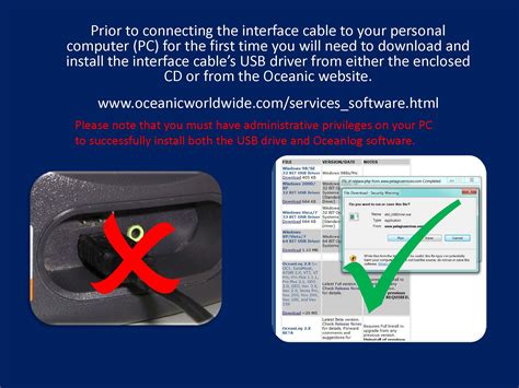 Free download program Oceanic Oceanlog Software