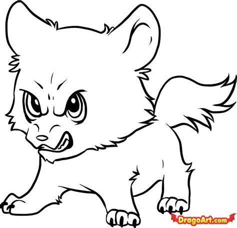 Wolf Pups Drawing at GetDrawings | Free download