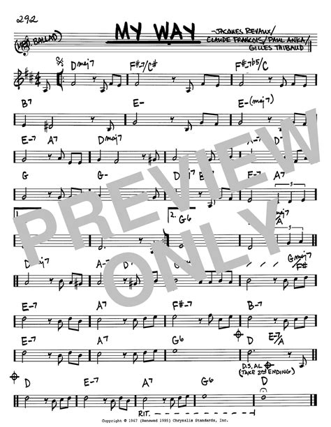 My Way | Sheet Music Direct