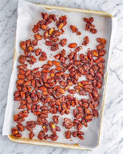 Spiced Roasted Almonds - CheekyKitchen