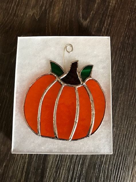 Stained Glass Pumpkin | Etsy