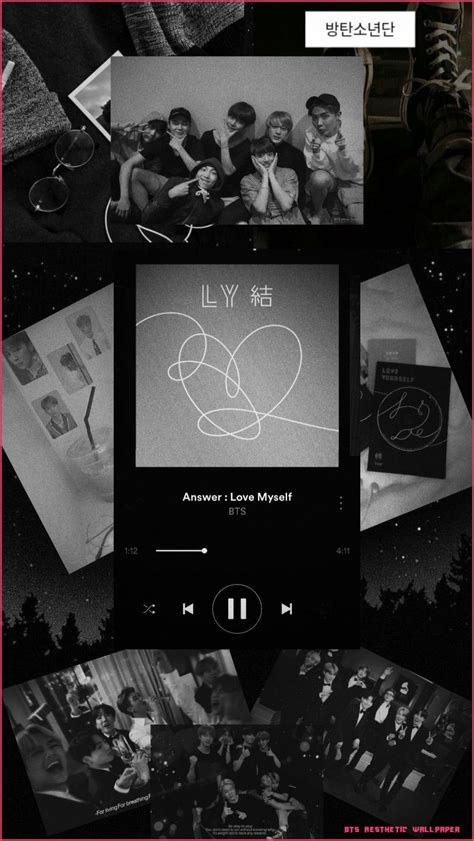 BTS Aesthetic Dark Black Wallpapers - Wallpaper Cave