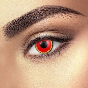 Red Vampire Contact Lenses (1 pair) - Lucifer - Halloween & Crazy ...