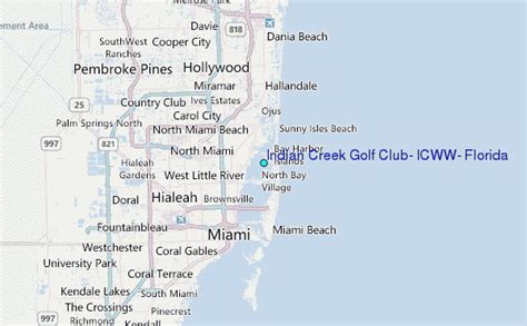 Indian Creek Golf Club, ICWW, Florida Tide Station Location Guide