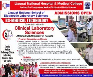 Admission Notice for Liaquat National Hospital & Medical College Karachi 2020 - StudyPK