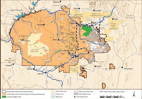 Navajo Tribe Map