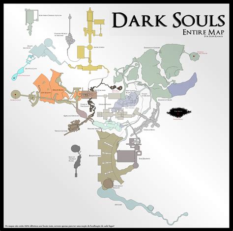 Dark Souls World Map Dark Souls 3, Dark Souls Gifts, Dark Souls Lore, Arte Dark Souls ...