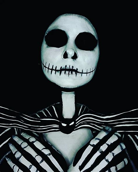 Jack skellington bodypaint (edited and unedited photo for reference ...