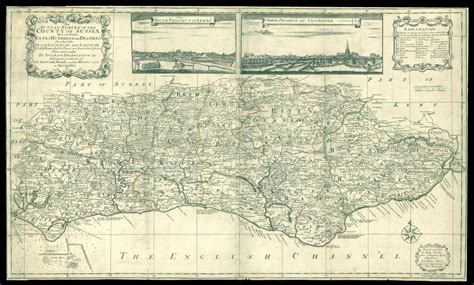 Sussex - Rare separately issued map of Sussex | BADA