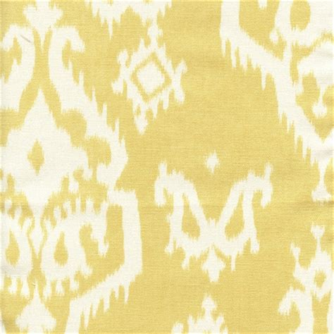 Yellow Upholstery Fabrics | Yellow Ikat Fabric | BuyFabrics.com