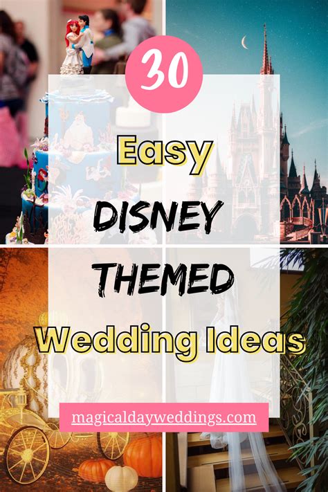 30 easy disney themed wedding ideas – Artofit