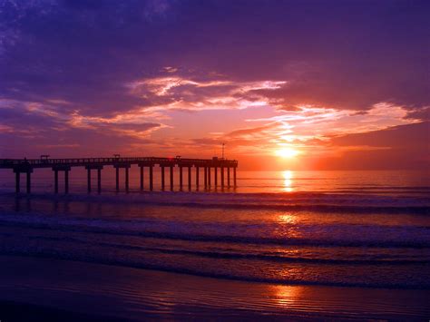 St. Augustine Beach fishing pier | Sunrise at St. Augustine … | Flickr