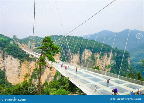 Zhangjiajie S National Forest Park the Grand Canyon of Zhangjiajie Skywalk Glass-bottom Bridge ...