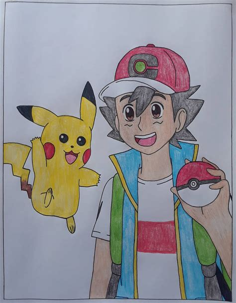 Ash and Pikachu Fanart by Pachigirl1 on DeviantArt