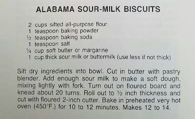 Sour Milk Biscuits ~ Recipe of the day 4/21/17