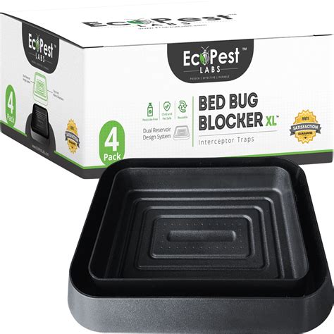 Bed Bug Blocker (XL) Interceptor Traps — 4 Pack | Extra Large ...