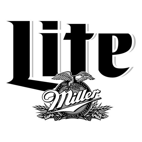 Miller Lite Logo Black and White (4) – Brands Logos