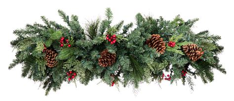 Christmas Garland Isolated On White Background Stock Photo - Download Image Now - iStock