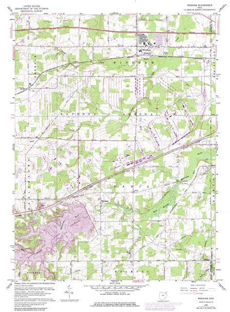 Windham topographic map 1:24,000 scale, Ohio