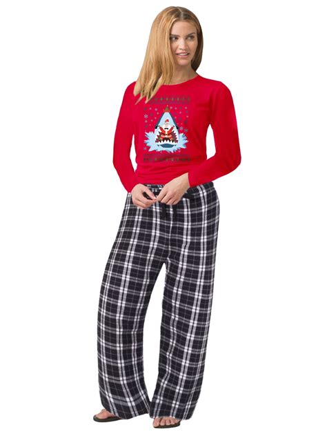 Awkward Styles Family Christmas Pajamas for Women Santa in Xmas Shark ...