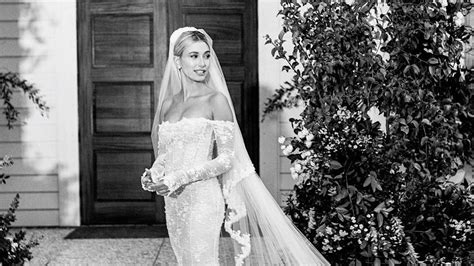 See Hailey Bieber’s Stunning Wedding Dress, Designed by Virgil Abloh ...