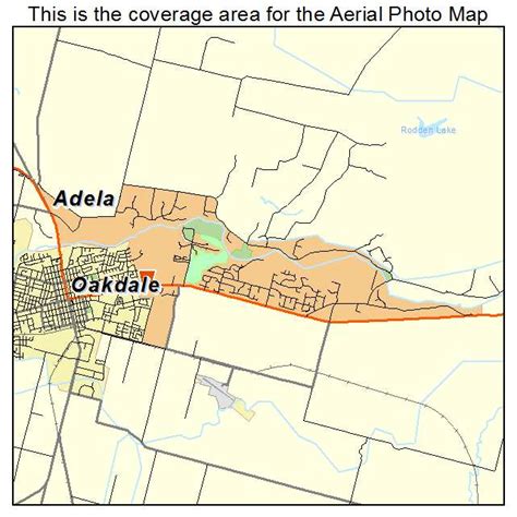 Aerial Photography Map of East Oakdale, CA California