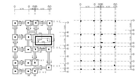 Pile Foundation Footing Design Layout Structural Plan Download - Cadbull