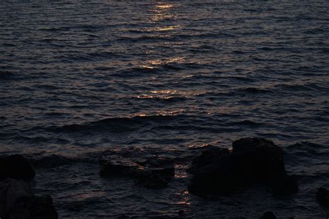 Rocks on the Ocean during Sunset · Free Stock Photo