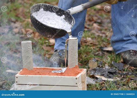 Casting metal stock photo. Image of molten, fire, casting - 39457708