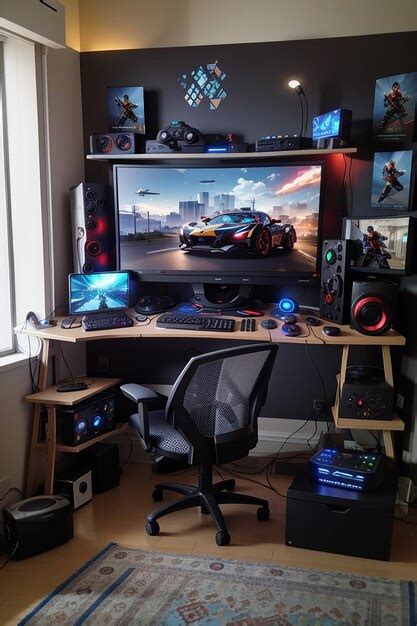 Premium Photo | Setup gaming pc