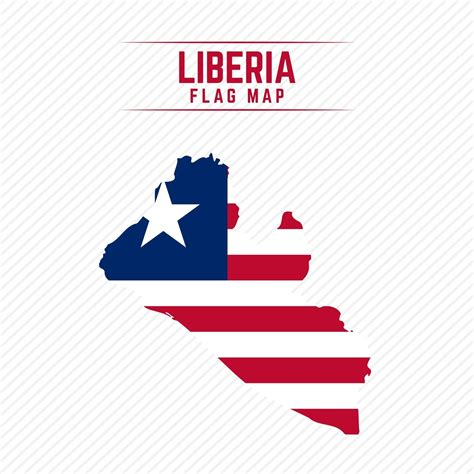 Flag Map of Liberia 2400728 Vector Art at Vecteezy