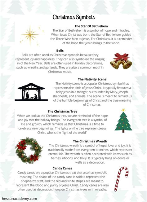 Exploring the Symbols of Christmas: A Free Unit Study and Lesson Plan - Hess UnAcademy