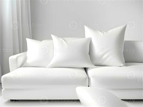 modern white pillows on sofa 29188723 Stock Photo at Vecteezy