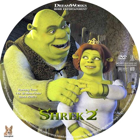 Shrek 2 2004 R1 Labels 3 | DVD Covers | Cover Century | Over 1.000.000 Album Art covers for free