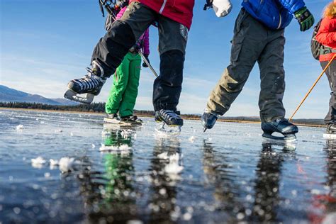 Outdoor Ice Skating on Natural Ice in Sweden | Adventure Sweden