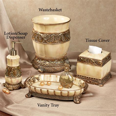 Chalmette Elegant Bath Accessories | Gold bathroom accessories ...