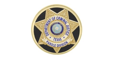 TDCJ Parole Division Mini Badge Lapel Gold Finish Lapel Pin | Zazzle