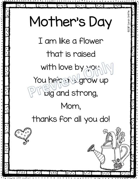 Free Printable Mother's Day Poems