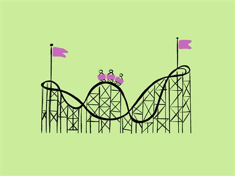 Roller Coaster Animated Clipart