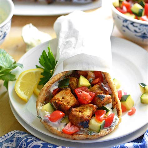 Grilled Chicken Shawarma Pitas - Simple Seasonal