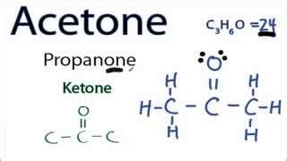 Lewis Dot Structure Of Acetone