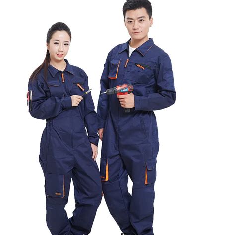 Unisex Engineering Uniform Work Clothes Auto Repair Workshop Patchwork ...