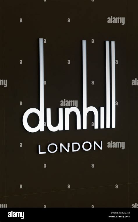 Dunhill logo hi-res stock photography and images - Alamy