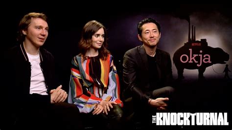 Exclusive: Lily Collins, Paul Dano, Steven Yeun Talk 'Okja' [Video ...