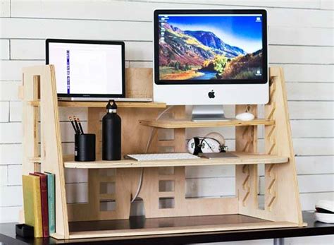 Perch Wooden Sit-to-stand Desk Provides You a Flexible and Comfortable Platform for Work | Gadgetsin