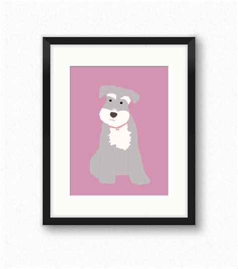 Dog Art Print Purple Nursery Decor Set of 3 Prints - Etsy