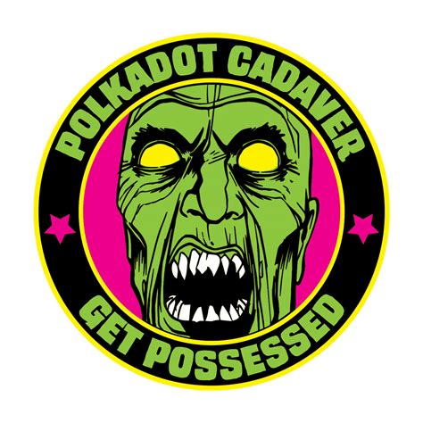 Polkadot Cadaver "Get Possessed" Stickers & Decals - Razor To Wrist